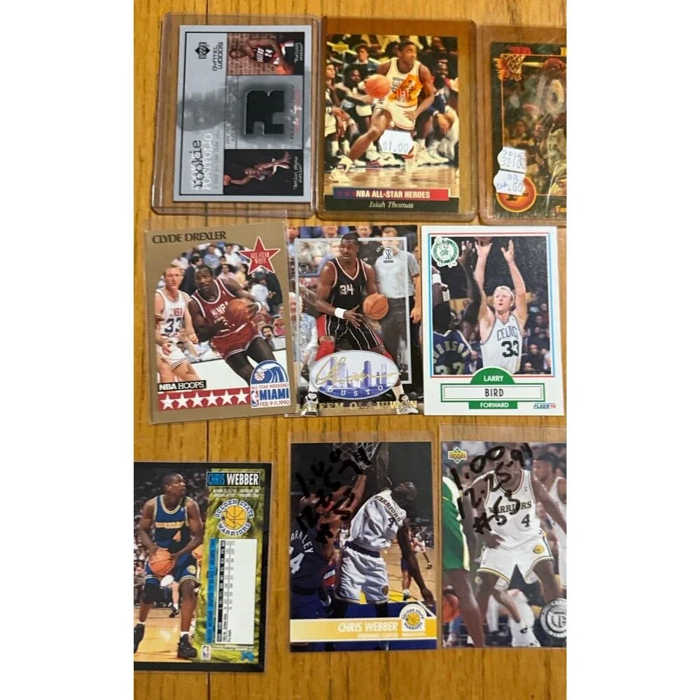 Vintage 90s Basketball Card Lot 55 Cards Kobe Bryant RC Jordan Shaq Pippen Lot